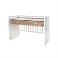 Bed DREAM NEW 70x140 white+amber /transformed into a study desk/